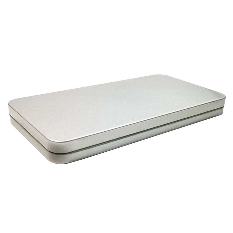 Factory Tools in stock silver Rectangular Frosted Iron Box Game Card Small Batch Sticker Iron Business Card Box