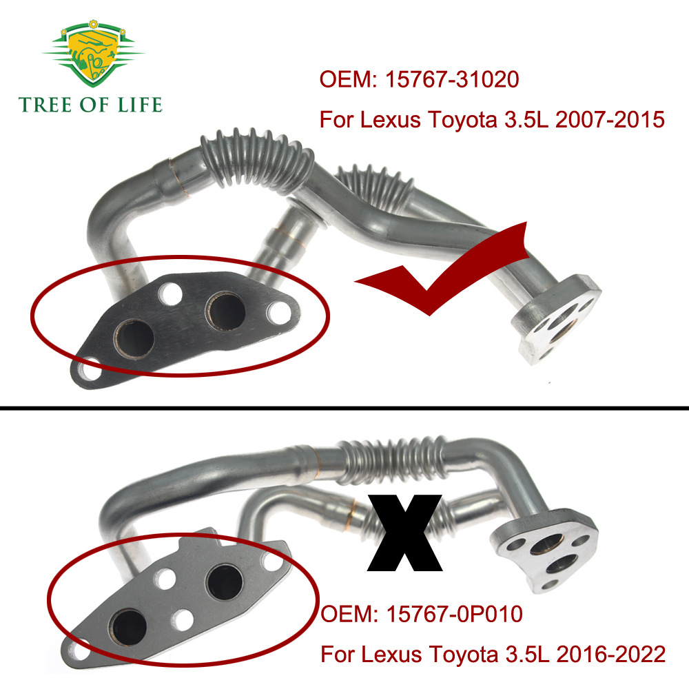15767 - 31020 15767 - 31010 para enfriador de aceite de tubería de motor Lexus Toyota