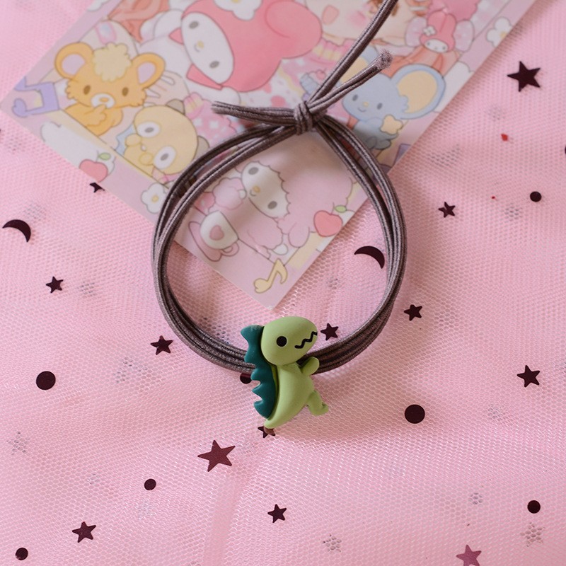 Green dinosaur hair rope