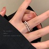 Small design universal adjustable ring, Korean style, light luxury style