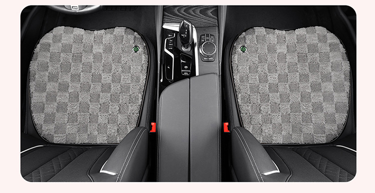 Winter Warm Plush Car Seat Cushion Car 5V USB Heating Pad Main and Passenger Single Seat Anti-Slip Office Seat Cushion