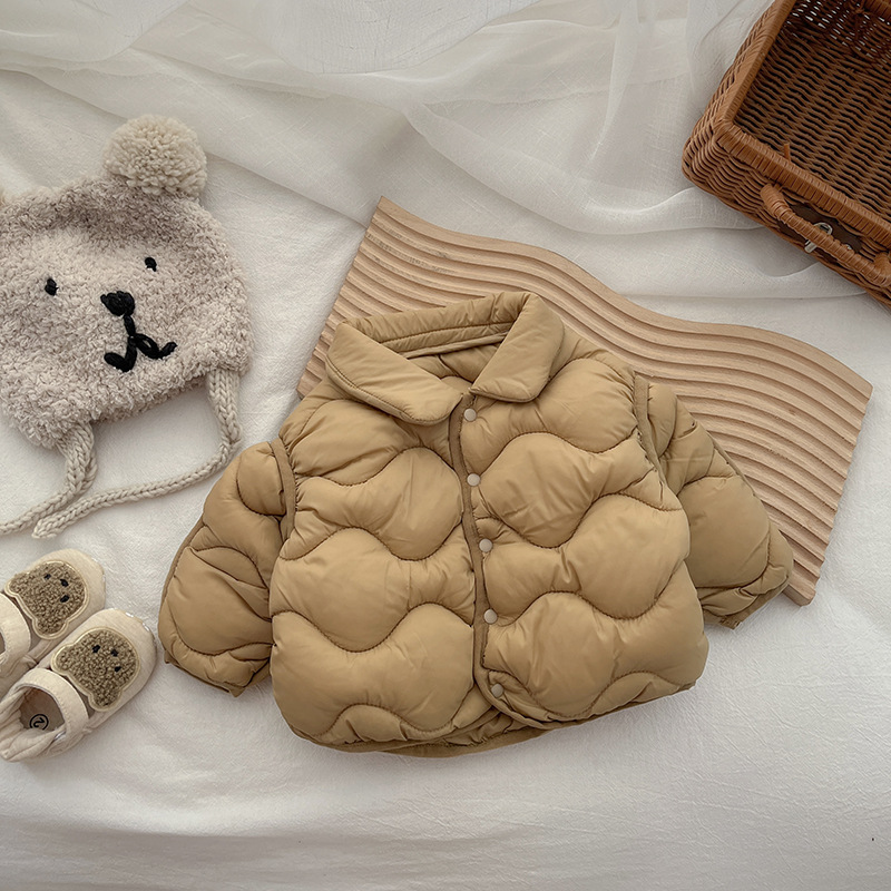 Ropa de algodón para niños, ropa de invierno para niños, nuevo estilo 2025, ropa de algodón ligera para niños, abrigos de algodón para niñas, chaquetas de algodón para otoño e invierno, chaquetas cálidas para niños