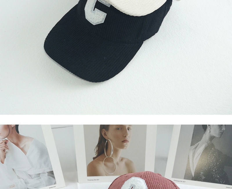 New Baseball Cap for Women in Autumn and Winter, New Corduroy Sports C-letter Internet Famous Outdoor, Same Style Men's Hard Top Duck Tongue Hat_voghion.com