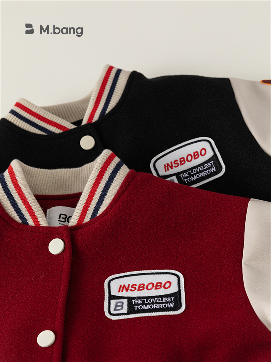 Chaqueta de béisbol Youbao para niños, chaqueta informal de primavera con letras para niñas, ropa de bebé a la moda