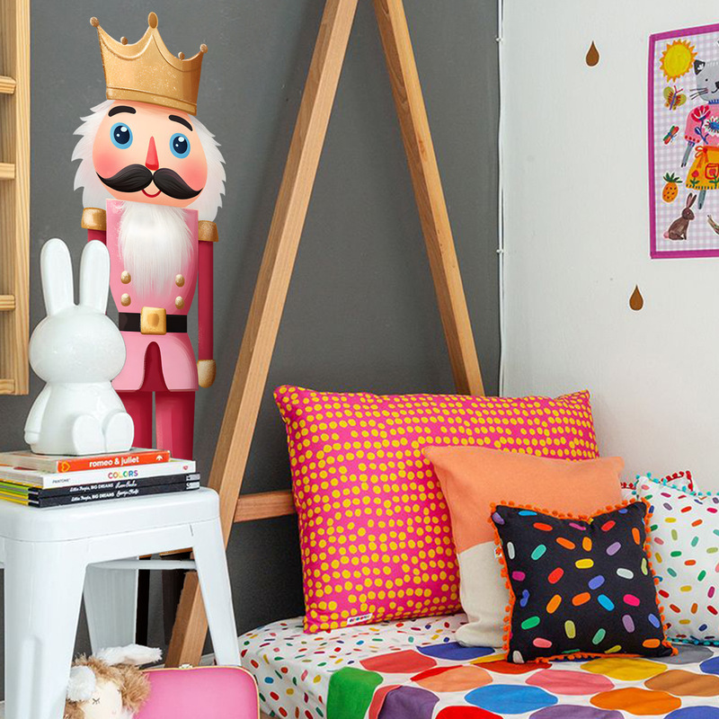 Atw4066 Creative Nutcracker Decoration Living Room Bedroom Children's Room Home Background Decoration Self-Adhesive Wall Sticker Atw4066 Creative Nutcracker Decoration Living Room Bedroom Children's Room Home Background Decoration Self-Adhesive Wall Sticker