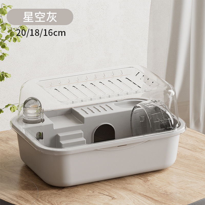 ハムスターケージ 小型ゴールデンワイヤーヴィラ アクリル特大専用ハウス 格安セット 透明用品付き|undefined