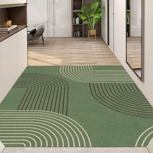 Nordic entry door silk circle floor mat entry carpet home door mat indoor entry door entrance hall foot mat can be cut