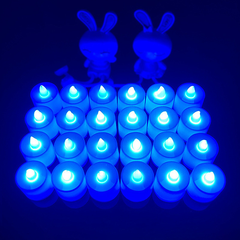 Props propuesta escena diseño cumpleaños confesión decoración suministros electrónica plástico vela luz romántica luz LED de juguete