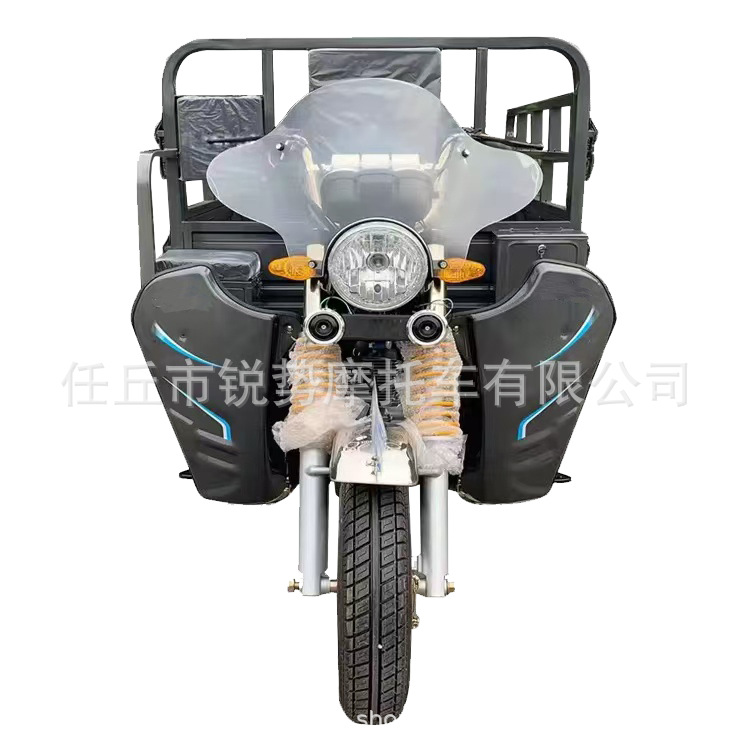 África vende motocicleta de combustible de tres ruedas de carga agrícola camión volquete de gasolina motocicleta de carga rey transfronterizo