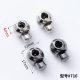 Hot selling spherical metal spring buckle single hole round elastic adjustment buckle drawstring buckle manufacturers wholesale quantity discount
