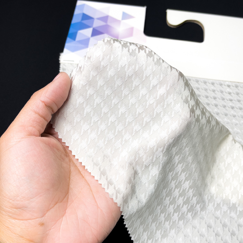 19 mm 140 puerta 93% seda de morera 7% spandex seda elástica pequeña ropa de pájaros tela jacquard FD6215