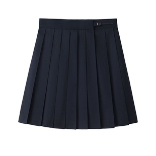 Blue Forest Style Preppy Style Village Shirt A-Line Pleated Skirt Ik Suit Women's Summer Accessible Luxury High-End Two-Piece Outer Wear
