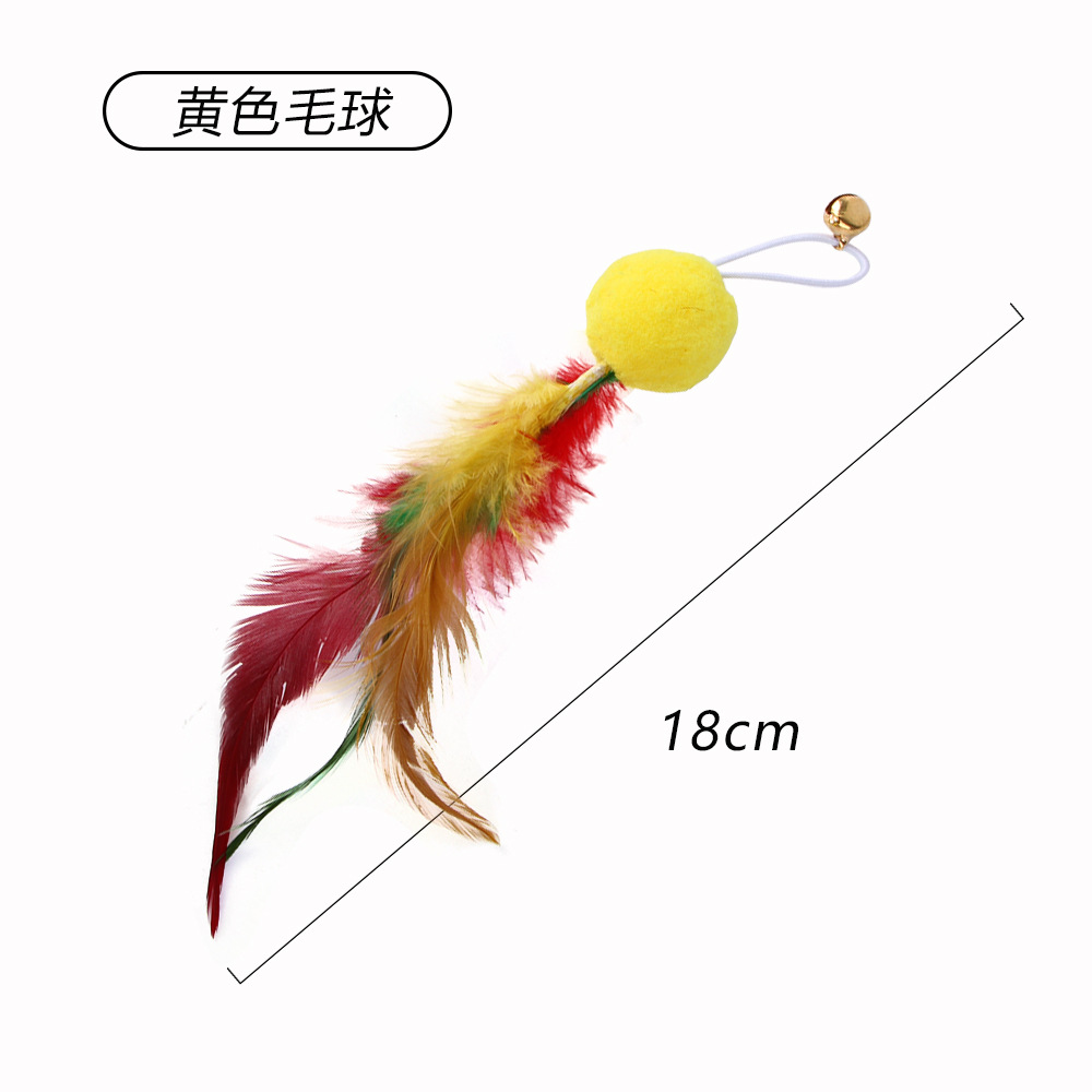 Resumen transfronterizo nueva mascota gato juguete gran pez volador cabeza de reemplazo divertido gato palo de juguete de felpa caña de pescar cabeza de reemplazo