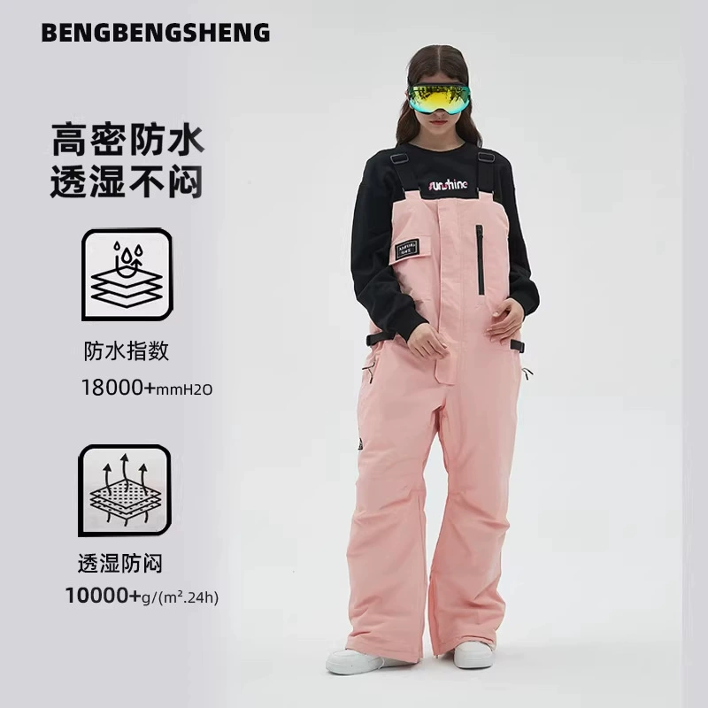 Распродажа: Новые унисекс-комбинезоны для активного отдыха с подтяжками, теплые, ветрозащитные, водонепроницаемые, свободного кроя, рабочая одежда.