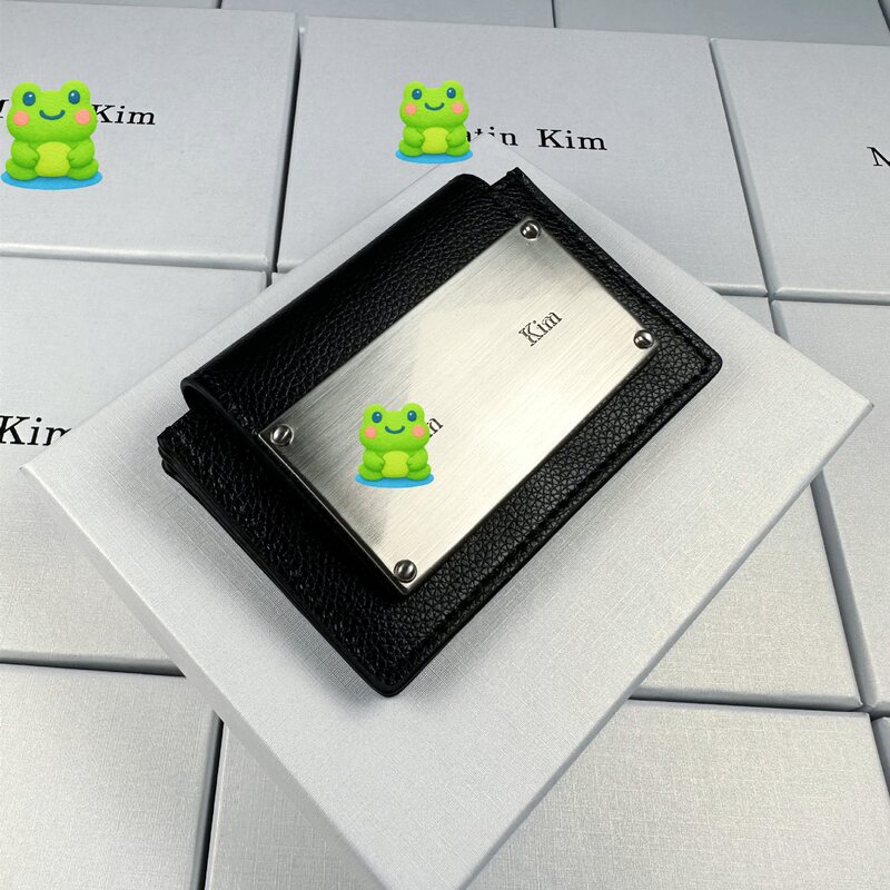 Matin Korean Designer Op Brand Kim Classic Simple and Practical Genuine Pickup Bag Coin Purse