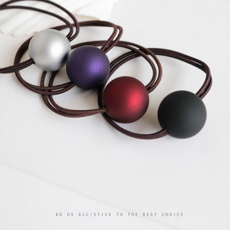 Banda de goma banda para el cabello cuerda para el cabello esmerilado corbata de bolas Corea del Sur accesorios para el cabello fresco Cola de Caballo simple serie Mori Girl