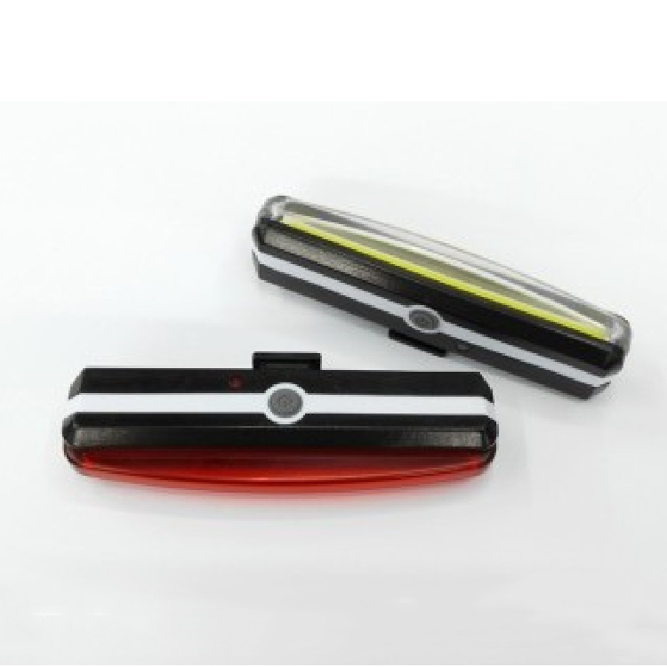 跨境2266一字型光带自行车尾灯 USB充电尾灯 自行车灯 可定制