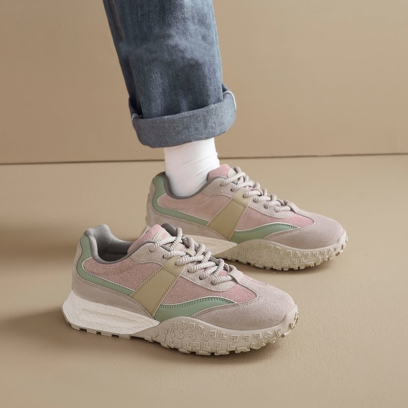 Zapatos de mujer 2025 nuevo primavera y otoño ligero con suela suave no se cansa de los pies Agan zapatos de suela gruesa zapatos de papá viajes versátiles