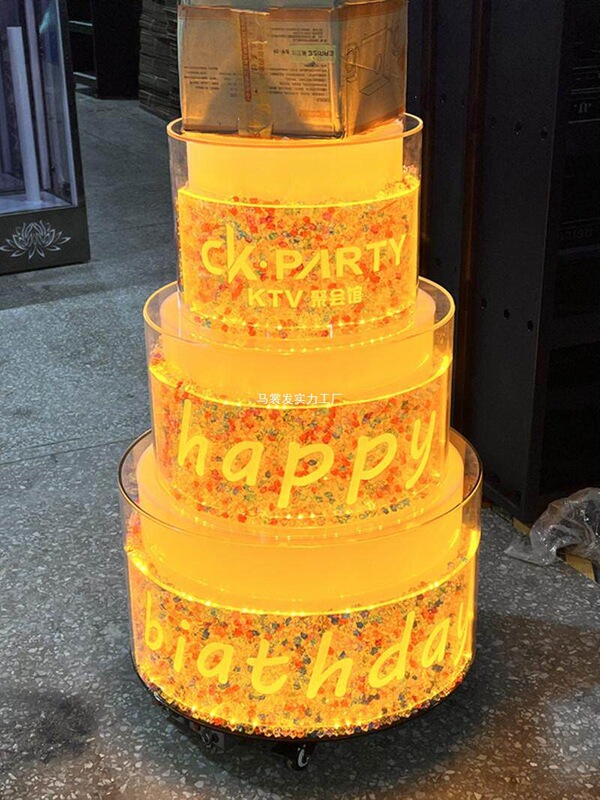 Cocktail Tower Cart Prop Stand for Liquor, Glowing Ktv Champagne Birthday Cake Display Stand, Bar Led Cake Stand Cocktail Tower Cart Prop Stand for Liquor, Glowing Ktv Champagne Birthday Cake Display Stand, Bar Led Cake Stand