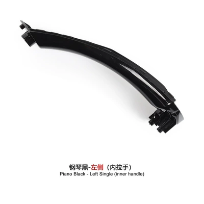 Armrest, handle, handle: Door Inner Armrest - left-piano-black-inner-handle