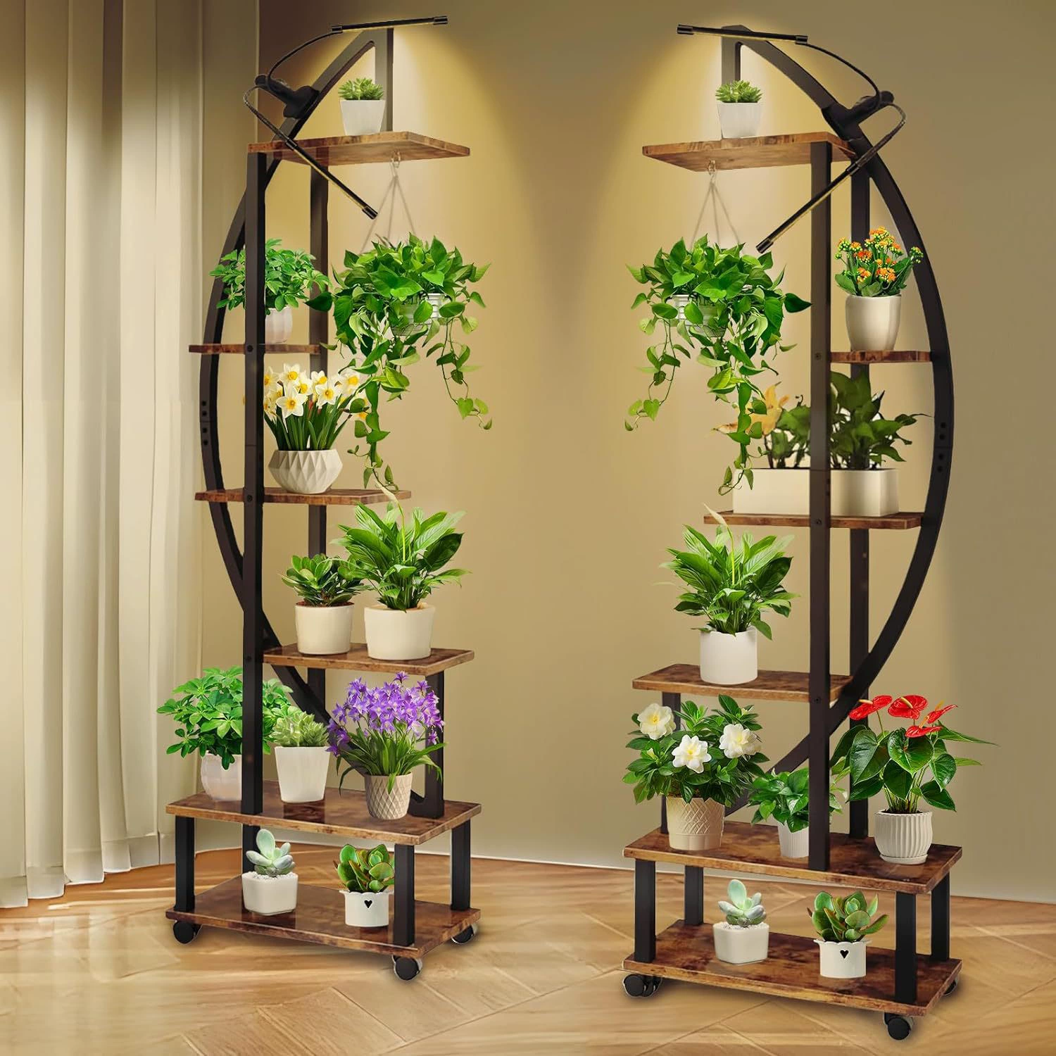 Трансграничные комнатные растительные кронштейны металлические гостиные домашние кованые цветочные стойки на полу многослойные плотные горшки