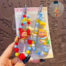 diy小鼻噶星星人串珠手机链挂件女包包玩偶钥匙链小滴溜公仔挂饰