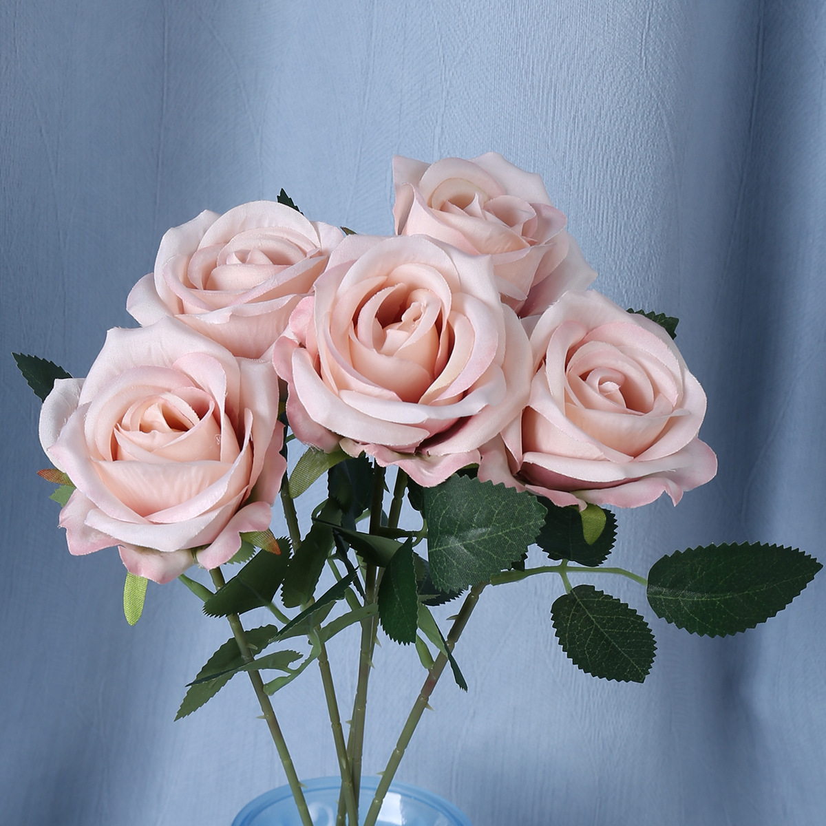 Flor artificial, rosa, una sola cabeza, pequeña perla, rosa, estudio fotográfico para el hogar, accesorios de fotografía, flor falsa, explosión del día de San Valentín