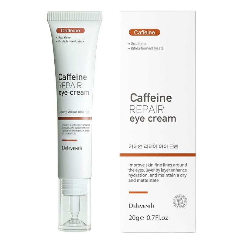 Korean Caffeine Eye Cream Brightens, Firms, Anti-Wrinkles, Improves Puffiness, Diminishes Eye Bags and Dark Circles, Repairs Eye Cream Genuine