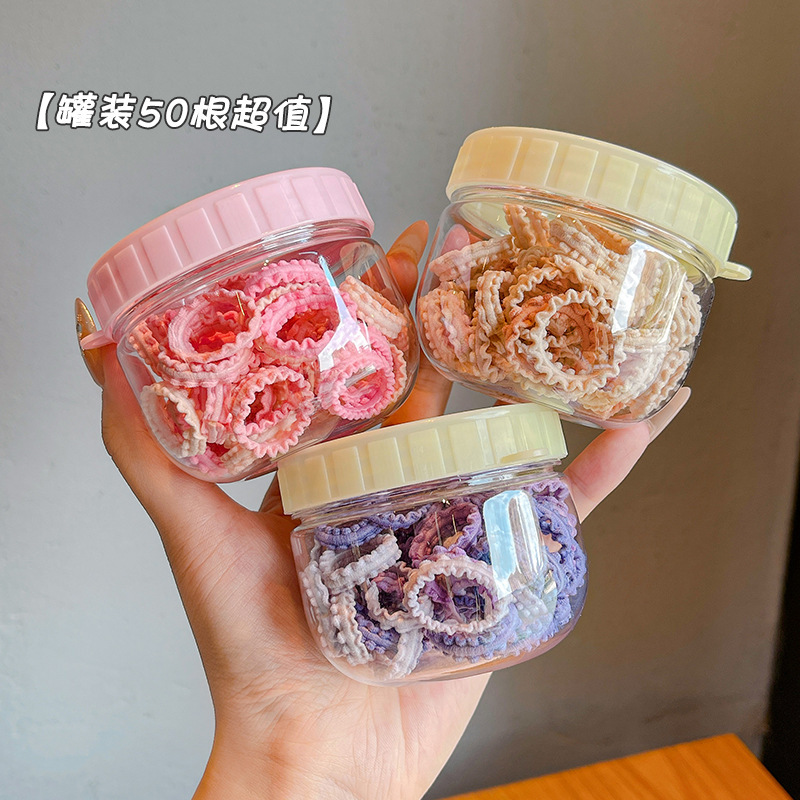 子供用の小さなレースのゴムバンドを缶詰した子供用ヘアゴム、親指ヘアバンド、伸縮性のあるヘアアクセサリー、ヘッドバンド|undefined