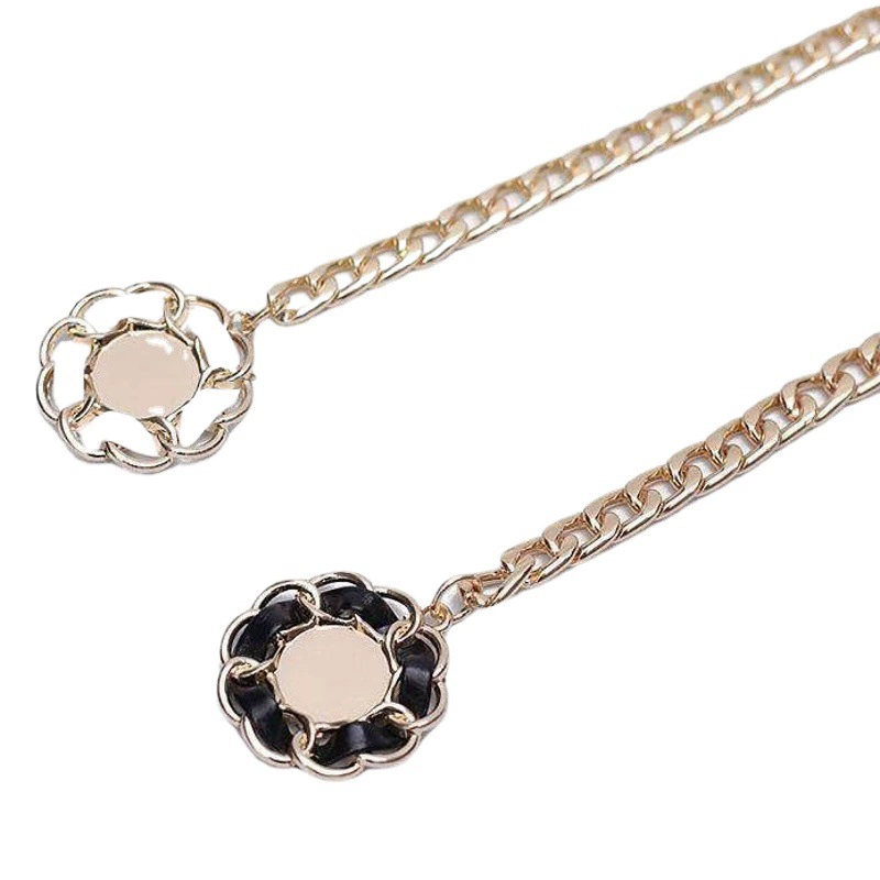 Модный металлический пояс-цепочка в стиле Chanel для платья, декоративный аксессуар в стиле Ins, оптовая продажа для женщин