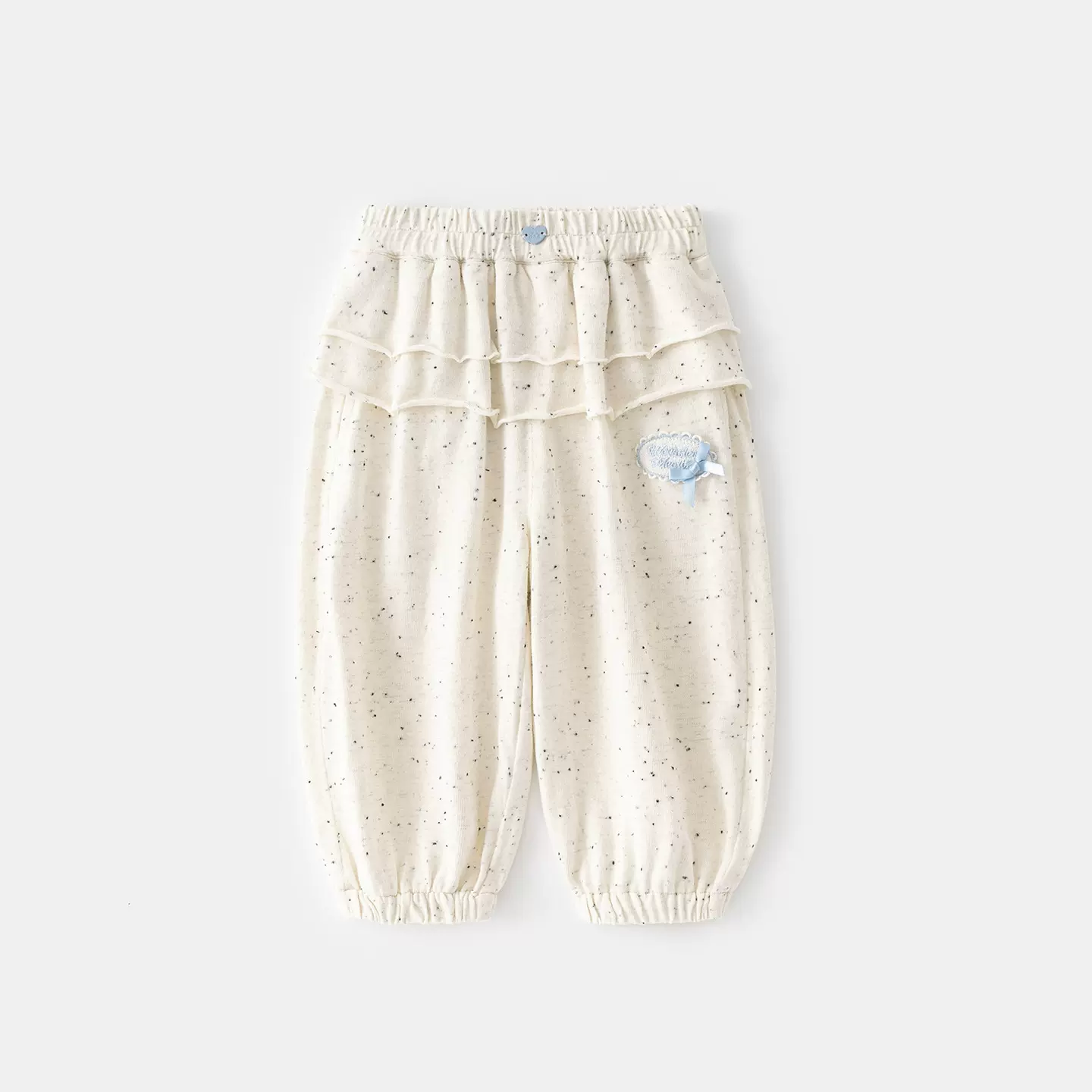 2026夏季薄款彩点女童裤子湖州织里童装女宝宝休闲卫裤儿童防蚊裤