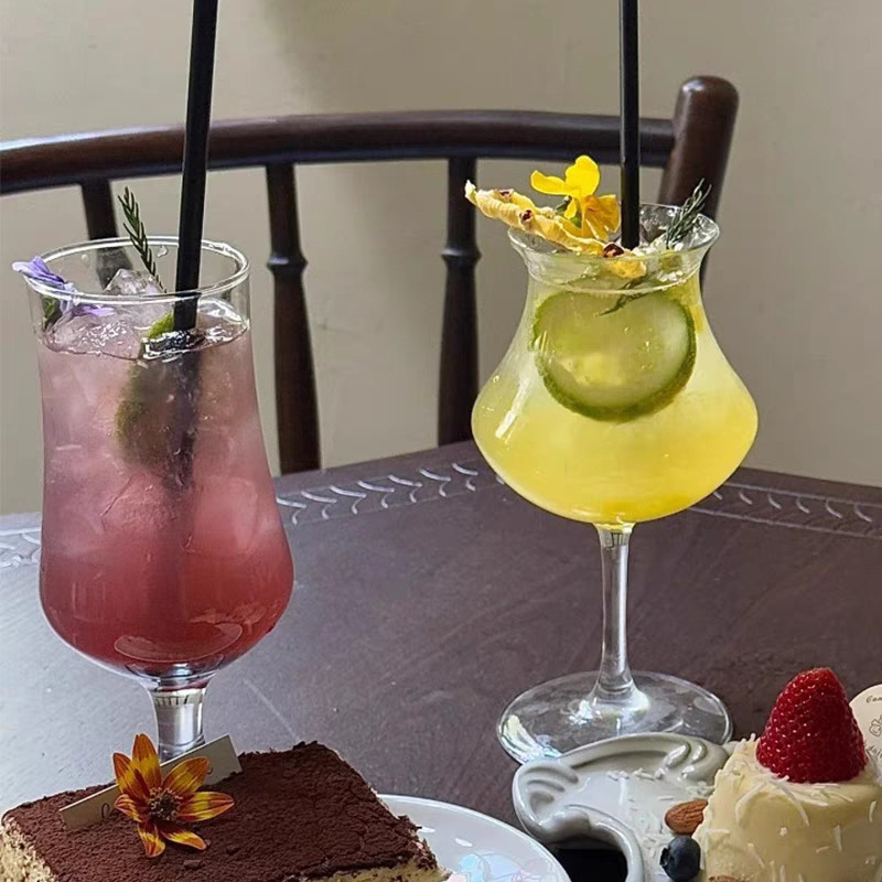 インスタイルインターネットセレブジュースカップガラスミルクティーカップドリンクカップドリンクカップカクテルカップフルーツティーカップ|undefined