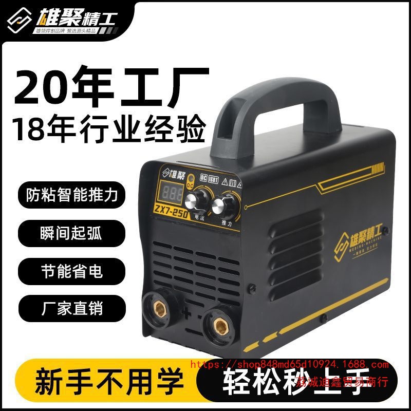 批发雄聚电焊机家用220v纯铜250超小型迷你大功率直流便携全铜315