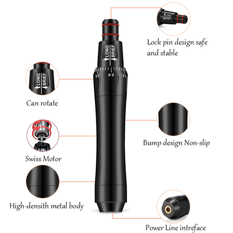 Ybeauty máquina de bordado de cejas de tatuaje punto niebla pupilas blanqueador labial pluma de bordado de lanzamiento completo máquina de tatuaje principiante semipermanente