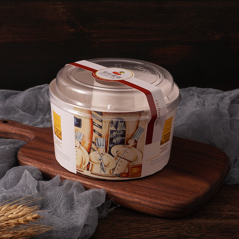 Chifeng molde de taza de pastel hueco 4 pulgadas 6 pulgadas 8 pulgadas chimenea taza de chapa de papel taza de chiffon con tapa al por mayor