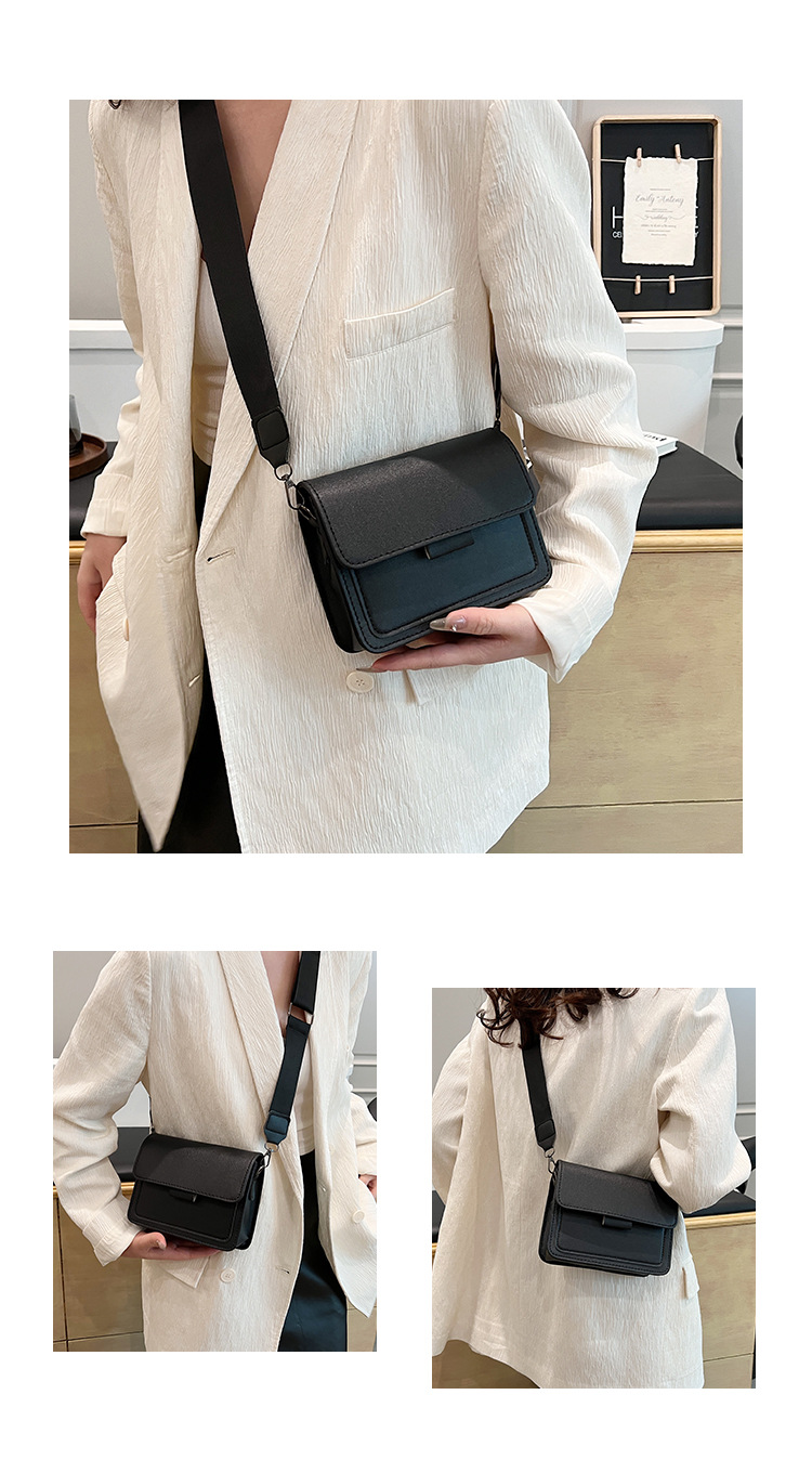 198g Weight Synthetic Leather Lining Material Sewing Thread Fashion Element Flip Cover Closure Type Single Shoulder Strap Strap Type Square Bag Bags Type Casual Occasion Pu Leather Material Solid Color Pattern All Seasons Season Women's Gender Classic Style Style Square Shape Women's Pu Leather Solid Color Classic Style Sewing Thread Square Flip Cover Square Bag 5