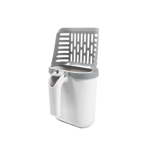 Cross-border new integrated cat litter shovel large capacity includes trash bag cat litter scoop god cat poop trash can wholesale