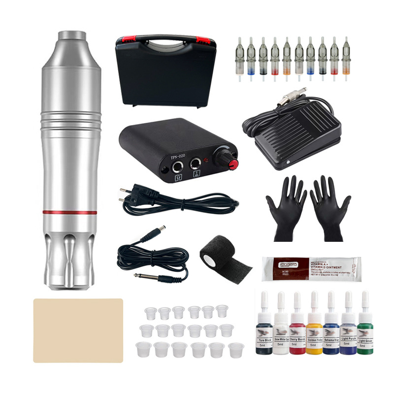 Tatuaje pluma traje línea de corte niebla práctica herramienta motor integrado tatuaje máquina belleza tatuaje bordado equipo al por mayor