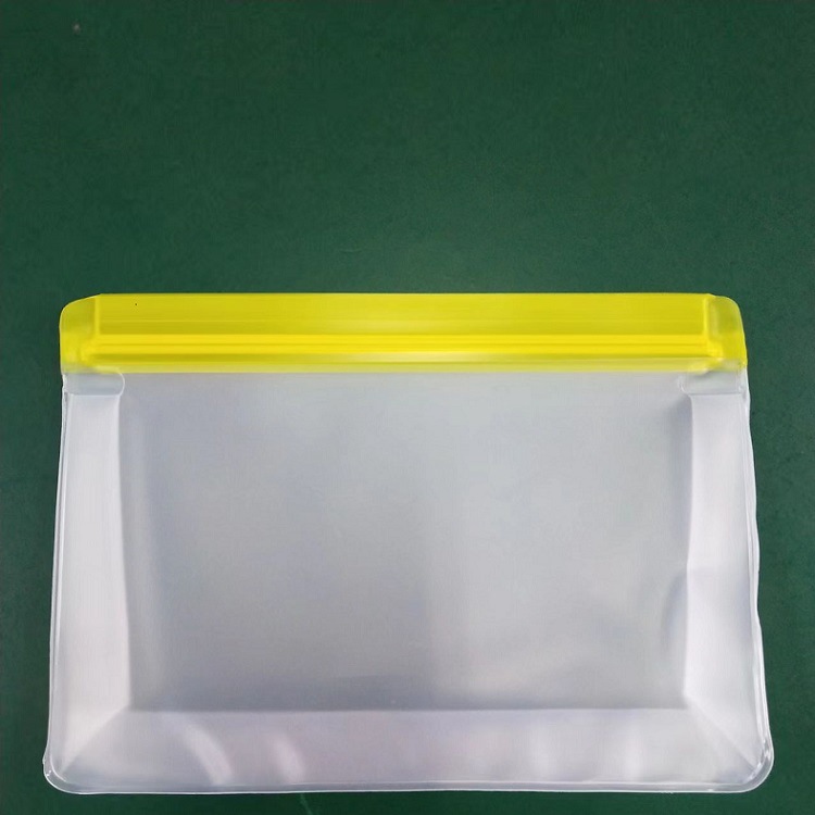 Bolsa de conservación de alimentos PEVA esmerilado transparente refrigerador de almacenamiento de sub-embalaje de refrigerios bolsa de almacenamiento de alimentos sellada congelada