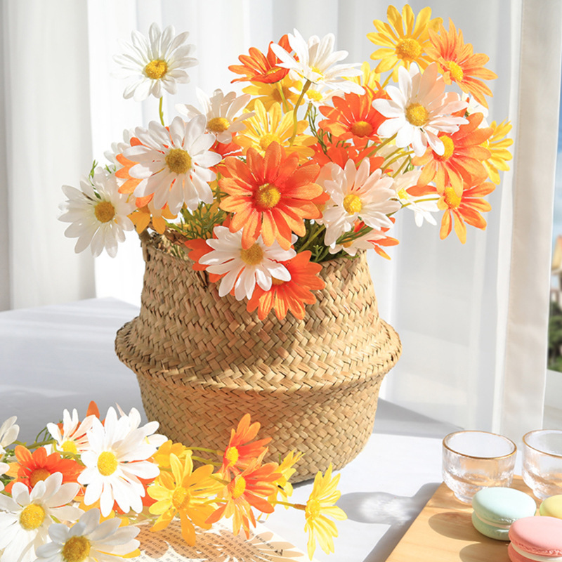 High simulation long branch Daisy artificial flower artificial flower silk flower high-end home decoration artificial flower artificial flower wholesale High simulation long branch Daisy artificial flower artificial flower silk flower high-end home decoration artificial flower artificial flower wholesale