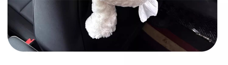 Cute Little Elephant Car Tissue Box Car Seat Back Hanging Tissue Box Household Plush Doll Tissue Bag
