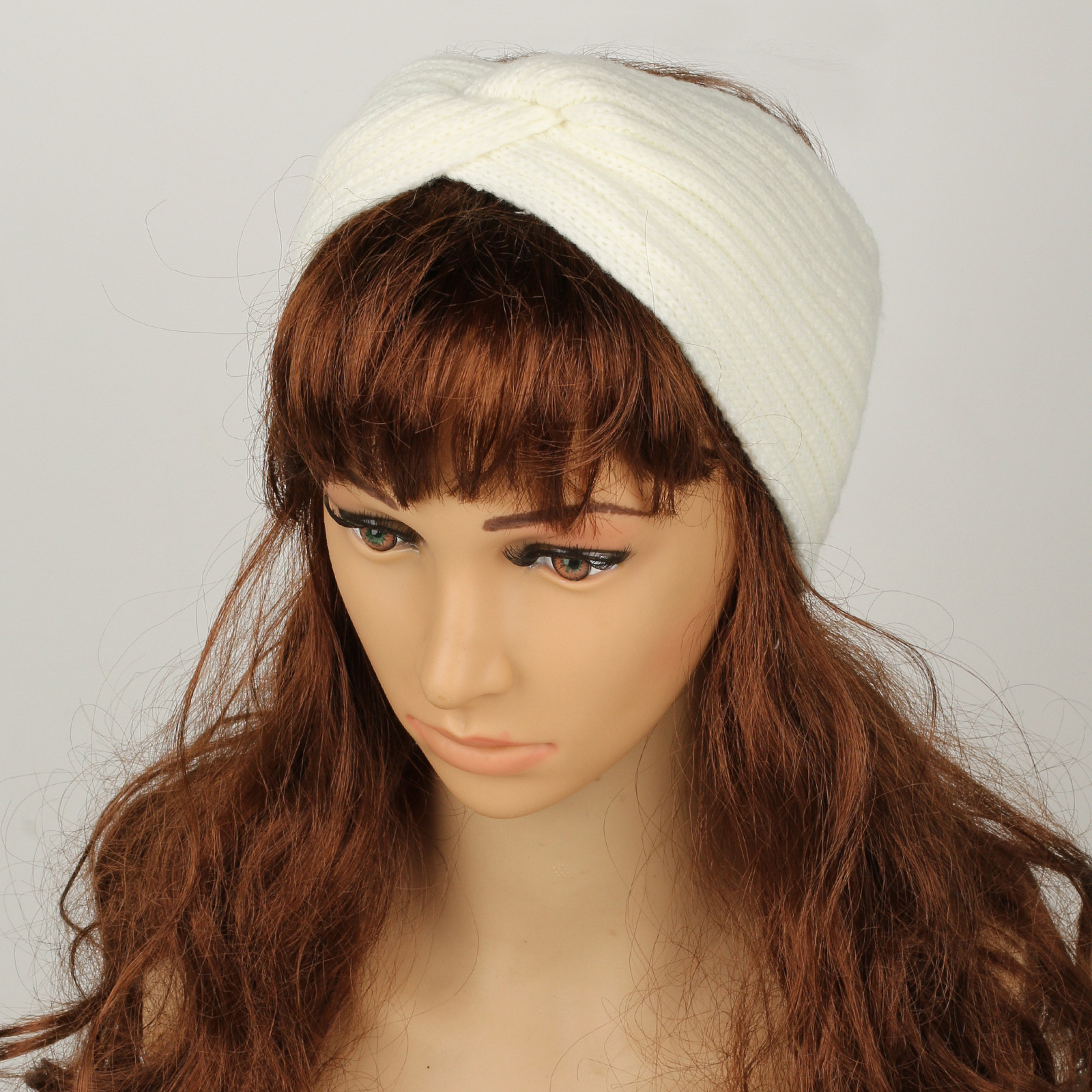 Accessoires pour cheveux tricotés en velours, bandeaux en laine épaisse pour protection contre la chaleur et le froid, bandeaux de sport, protège-oreilles, bandeaux croisés pour femmes_voghion.com