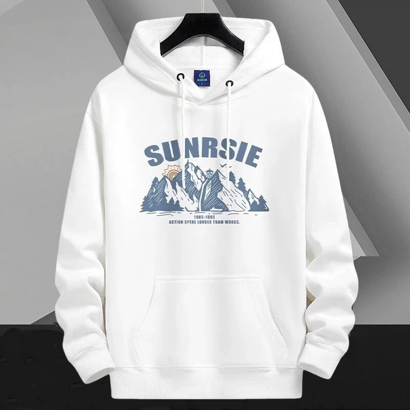 Autumn and winter 420g hooded sweatshirt for men, fleece-lined, thickened, warm hoodie top, couple's jacket, men's clothing Autumn and winter 420g hooded sweatshirt for men, fleece-lined, thickened, warm hoodie top, couple's jacket, men's clothing