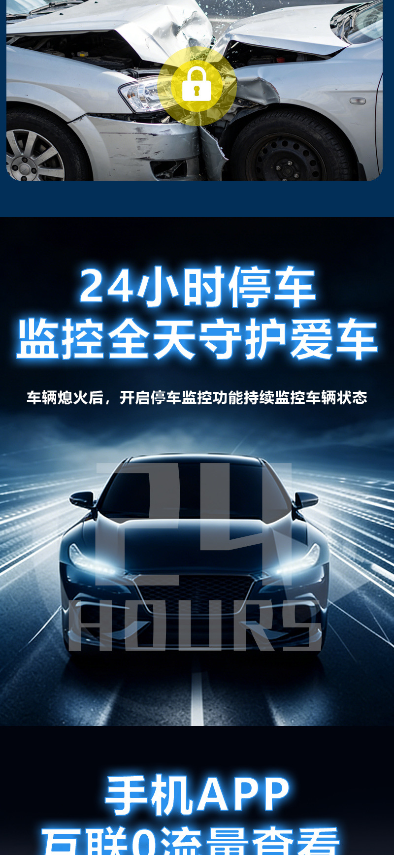 360-Degree Panoramic Dash Cam with 5 Channels, High-Definition Night Vision, Loop Recording, Parking Monitoring, and Direct Connection to Mobile App