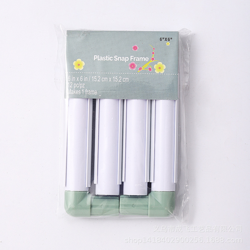 Bordado de plástico, herramienta de punto de cruz, clip, bordado, estante de bordado cuadrado, estante de bordado tipo tarjeta, marco de bordado