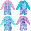 Children's swimwear, sun protection cream, long sleeve, suitable for teen