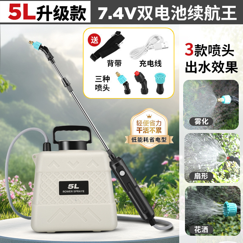 电动喷雾器农用喷壶高压小型消毒家用打药机农药喷洒器浇花水神器|undefined
