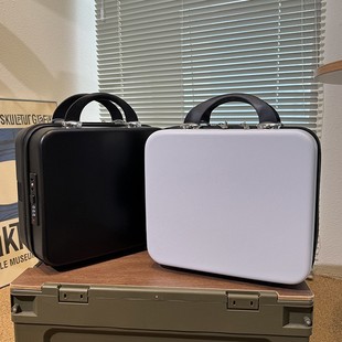 Korean Version of Internet Celebrity Suitcase Abs Customizable Logo Pattern Tool 14inch Toiletry and Makeup Box Travel Small Suitcase