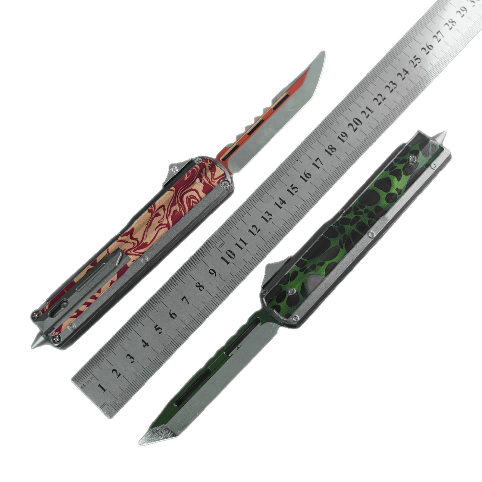 暗区突围周边模型 塔格直跳刀 双向模型金属道具 未开刃摆件22cm