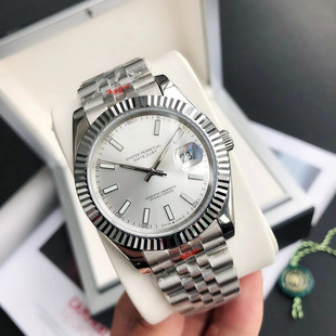 C Factory Cross-Border Mechanical Fully Automatic Log Laojia Business Men's and Women's Steel Band Waterproof Luminous Watch Factory Direct Sale